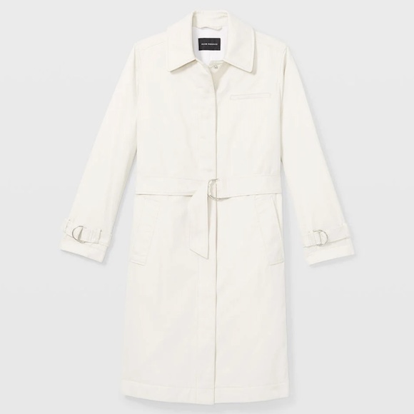 Washed Padded Trench Coat - Brand New - NEVER WORN - Silver Birch - Picture 4 of 4